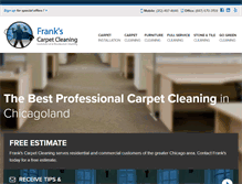 Tablet Screenshot of cleancarpetchicago.com
